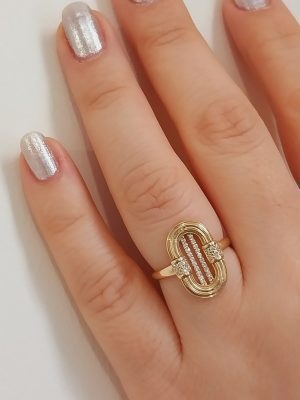 14K Gold Timeless  Oval Shape Diamond Ring | Classic Elegance with a Modern Twist | 18K Gold Oval Diamond Ring | A Symbol of Enduring Beauty