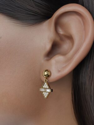 14k Gold Drop Earring