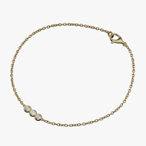 14K Gold Diamond Bracelet | Dainty 18K Gold Bracelet with Diamond | Elegant Diamond Gold Bracelet Jewelry | Gift Ideas