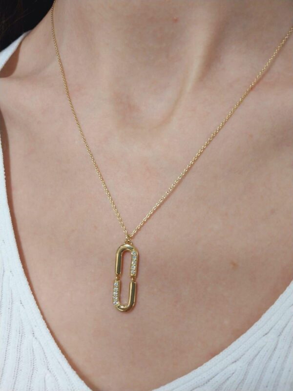Dainty 14k Gold Necklace in Diamond | Elegant 18k Gold Diamond Necklace | Sparkling Diamond Necklace | Bestfriend Gift | Gift Ideas