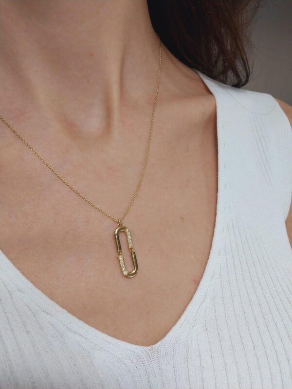 Dainty 14k Gold Necklace in Diamond | Elegant 18k Gold Diamond Necklace | Sparkling Diamond Necklace | Bestfriend Gift | Gift Ideas