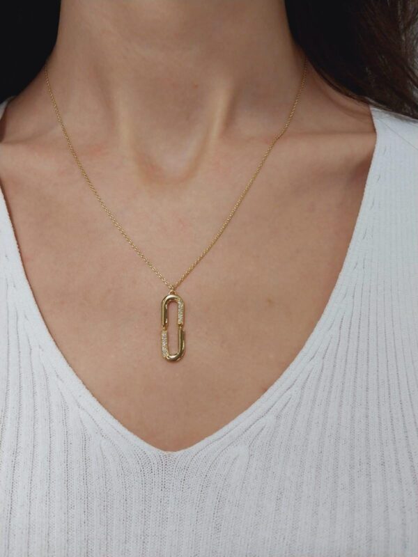 Dainty 14k Gold Necklace in Diamond | Elegant 18k Gold Diamond Necklace | Sparkling Diamond Necklace | Bestfriend Gift | Gift Ideas