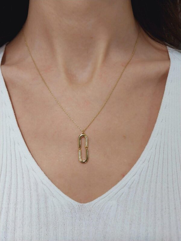 Dainty 14k Gold Necklace in Diamond | Elegant 18k Gold Diamond Necklace | Sparkling Diamond Necklace | Bestfriend Gift | Gift Ideas