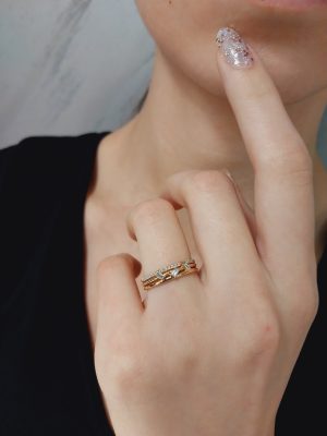 14K Diamond Ring | Classic Elegant Design | Handmade 18K Gold Diamond Ring | Timeless Craftsmanship | Stunning  Rings for Every Occasion