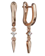 14k Gold Drop Earring