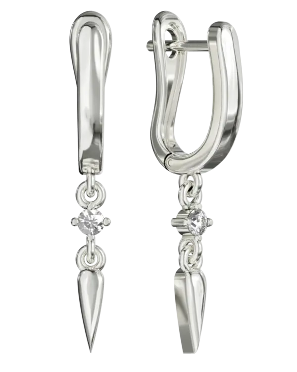 14k Gold Drop Earring