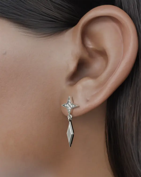14k Gold Drop Earring
