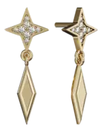 14k Gold Drop Earring